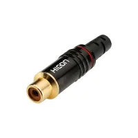Sommer Cable HI-CF06-RED- Разъем HICON RCA (розетка) на кабель диаметром до 7,0 мм