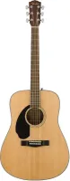 FENDER CD-60S Left-Hand, Natural Акустическая гитара левосторонняя, топ - массив ели, цвет натуральный
