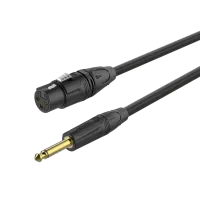 ROXTONE GMXJ210/1 Кабель микрофонный, D 6.5 мм, XLR (3P-F/(RX3F-BG) - 6,3mm JACK (M)/ (RJ2P-BG), 1м.