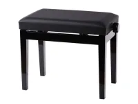 HY-PJ010-GLOSS-BLACK Банкетка, черная, искусственная кожа, Rin