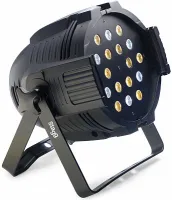 STAGG SLI KINGPAR5 мощный LED прожектор spotlite, 18 x3 вт, световая мощность 6200 Lux @ 1m, 5 - канальный DMX-512 протокол in/out, пассивное бесшумное охлаждение, IEC power input and output, вес: 3, 5 кг