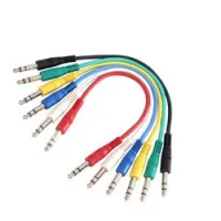 Adam hall k3 bvv 0030 set  коммутационный кабель 6,3 jack stereo-6,3 jack stereo , 0,3м