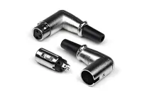 INVOTONE XLR3F200C - разъём XLR 3Р, угловой,  кабельный, мама, корпус металл/ пластик
