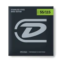 DBS55115 Комплект струн для бас-гитары, нерж.сталь, Extra Heavy, 55-115, Dunlop