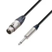 Adam hall k5 mfp 0300  микрофонный кабель xlr(f)-6,3 jack mono, neutrik, 3м