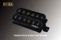Tesla Crow-Steve Signature/BK/BR  - звукосниматель для электрогитары, хамбакер, Алнико 5, 12,5 кОм, Чёрный