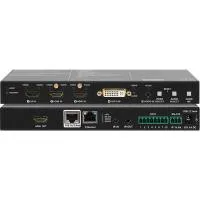 Lightware sw4-tps-tx240, hdbaset передатчик-переключатель dp1.1, dvi, 2xhdmi1.4+ethernet+rs-232+двунаправленный ик сигналов по одному кабелю витой пары до 170 метров с локальным hdmi выходом; поддержка hdcp, edid, 3d и 4k/uhd; эмбеддер аналогового стерео