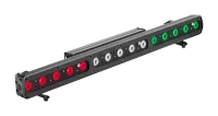 DTS FOS 100 SOLO DYNAMIC, SPOT lens, IP20, Black  Линейный LED светильник, 6720 Lum, 15 Full Colour (RGBW) LEDs с пиксельным управлением, угол 15‘, DMX 512, 150 Вт, 990*100*78 mm, 6,5 kg