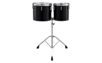 PEARL PTE1314.046 - Оркестровые томы 13x11 и 14x12 дюймов серии Concert, Стойка T-800W для двух томов в комплекте, Цвет #46 полночный черный