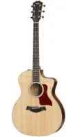 TAYLOR 214ce-K DLX 200 Series Deluxe, гитара электроакустическая, форма корпуса Grand Auditorium, кейс