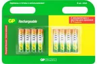 GP100AAAHC-5DECRC4 Аккумуляторный элемент питания ААА, Ni-MH, 1000mAh, 4шт, GP