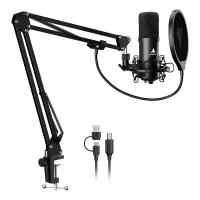 Maono AU-A04E USB-микрофон, конденсаторный кардиоидный, 192 кГц/24 бита, набор