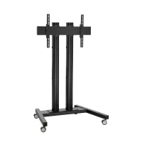 Vogels TD1584 Black- Напольный мобильный стенд для дисплея диагональю более 65″, VESA до 850x400 мм, длина штанги 1500 мм, макс. нагрузка 160 кг