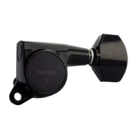 SG381-07-B-L3+R3 Колки для гитары 3+3, черные, Gotoh