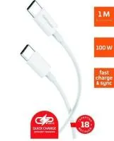 00-0002280 Кабель GP10TT-60W Type-C (m)-Type-C (m) 1.0м, 60W, белый, GoPower