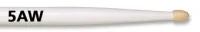 Vic Firth 5AW -  барабанные палочки, тип 5A с деревянным наконечником, белого цвета, материал - гикори, длина 16", диаметр 0,565", серия American Classic