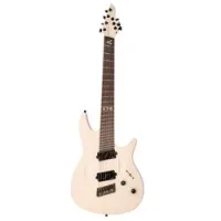 Aristides 070sr light grey  7-струнная электрогитара с веерными ладами, чехол, цвет светло-серый