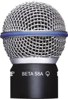 SHURE RPW118 Микрофонный капсюль Beta 58A для радиомикрофона, динамический суперкардиоидный с грилем