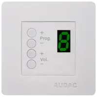 AUDAC DW3020/W Настенная панель управления матрицей M2 стандарта 45х45 мм. 4-пин. Цвет: Белый