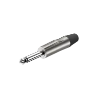 ROXTONE PJ2X-NN Разъем  jack 1/4" моно. Размер 94*15Макс. диаметр кабеля: до 7,5мм, серебренный