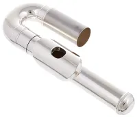 Curved flute headjoint Yamaha FHJ-200U//02 - Curved soprano flute silver-plated nickel silver headjoint with flute case cover with curved headjoint pocket
