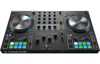 DJ контроллер [26660] Native Instruments [Traktor Kontrol S3] 4-х канальный, для Traktor Pro/DJ, 16 RGB пэдов, аудио интерфейс 24бит/96кГц, 2-х канальный микшер, 2 линейных входа RCA, микрофонный вход, 2x XLR выхода, 2x1/4" выхода, выход на наушники