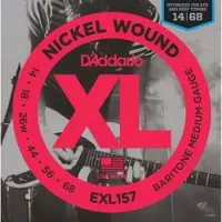 D`addario exl-157  cтруны для электрогитары баритон nickel wound, никель, 14-68, baritone medium