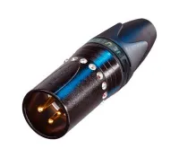 Neutrik NC3MXX-B-CRYSTAL Кабельный разъем Neutrik CRYSTAL, тип -папа