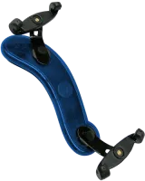 0 violin shoulder rest Viva Flex 80FST1 - 1/8-1/4 violin shoulder rest with comfortable transparent shoulder support, with foldable black forks and swivel end members. Blue color