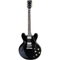 Burny rsa65 blk (уценка)  полуакустическая электрогитара с кейсом, форма корпуса es®-335, цвет