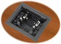 Extron Cable Cubby 700 - Архитектурный лючок Cable Cubby 700 линейки Series/2 для подключений аудио, видео и питания AC, цвет чёрный, без блока питания AC