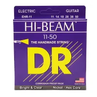 DR EHR-11 - струны для электрогитары, Калибр: 11-50, Серия: HI-BEAM™, Обмотка: никелированая сталь, Покрытие: нет