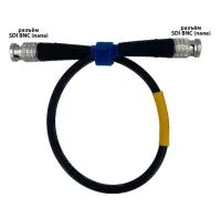 12G SDI BNC-BNC (mob) (black) 0,4 метра мобильный/сценический кабель (черный) GS-PRO