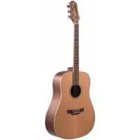 Crafter d-7/nc  акустическая гитара dreadnought, массив кедра, цвет натуральный, с чехлом