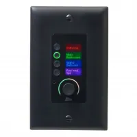 BSS EC-8BV BLK настенная панель управления серии Contrio. Подключение Ethernet, 8 кнопок, регулятор громкости, цвет черный