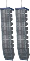 HK AUDIO COSMO C8 - 2x12 Set 24x C8, 16x CS118 Sub, 2x C-Drive 8 LG 12K44, 2x CRF-80, 2x CRF-PB ,1x Cable Set COSMO 24, 6x COSMO Wheel board set, 8x CS118 Wheel board set
