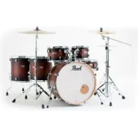 Pearl dmp926s/ c260  ударная установка из 6-ти барабанов, цвет satin brown burst, со стойками (4