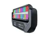 Jedy MKII
                Стробоскоп Jedy MKII
Светодиодный стробоскоп. Источники света 480 светодиодов по 1,5Вт (RGB) + 144 светодиода по 5 Вт Cool White + Amber.  Угол поворота по TILT 185 градусов. Управление по DMX 10/20/77 каналов, RDM. Потребление(п