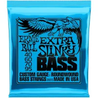 ERNIE BALL 2835- серия Slinky round wound bass - струны для бас гитары - (40-60-70-95), Super, никелированная стальная круглая навивка, сердцевина струны - стальной шестигранный керн