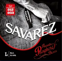 SAVAREZ A140L струны для акустической гитары (12,16,24,32,42,53), фосфор бронза, легкие