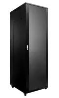 Caymon SPR842 Шкаф напольный 19''. Поставляется в полностью собранном виде. Материал сталь. Передняя дверь из закаленного стекла. Задняя дверь сталь. Монтажная высота 42U. Габаритные размеры, мм (Ш x В (включая ножки) x Г): 600 x 1985 (2055) x 800.  Масса