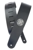 25L-CELT Icon Collection Ремень для гитары кожанный, черный, тиснение фольгой Planet Waves