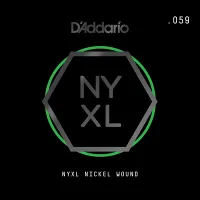 NYNW059 NYXL Отдельная струна для электрогитары, никелированная, 059, D'Addario