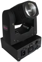 STAGE 4 NANO BEAM 40RGBW Поворотная «голова».  Источник света: светодиод 40Вт GRBW 4in1, Epistar<br>  DMX-512, 12 кан., угол луча 8', линейное RGBW смешение цветов, master-slave, строб 25Гц, диммер 0-100%, PAN:540/TILT:270 град., IP20, энергопотребление 1