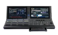 ETC Cobalt 20 control desk, 5.632 outputs Пульт управления освещением. Базовая конфигурация 5632 выходных каналов управления DMX. Возможность расширения до 16384 каналов управления DMX. Элементы управления: 2 встроенных монитора 17 дюймов с сенсорной сист