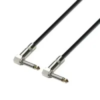 Adam Hall K3 IRR 0030  инструментальный кабель 6,3 угловой Jack mono-6,3 угловой Jack mono, 0,3м