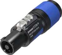 Neutrik nac3fxxa-w-s кабельный разъем powercon, штекер, входной (синий), для кабеля ø6-12мм