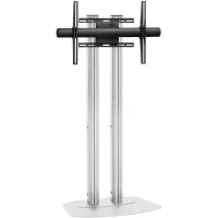 Vogels FD1564R Silver- Напольный стационарный стенд для дисплея диагональю 42–65″, с функцией поворота на 90°, VESA до 870x505 мм, длина штанги 1500 мм, макс. нагрузка 72 кг, серебристый