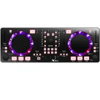iCON XDJ - USB MIDI DJ контроллер с оптическими OptiSenTM scratch дисками, 2 сенсорных scratch диска, в комплекте ПО Deckadance 2 LE ICON edition, совместим с Windows XP, Vista, Windows 7, Windows 8 (32-bit/64-bit), Mac OS X (Intel), питание от шины USB