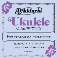 Струны для укулеле концерного D'Addario Titanium EJ87C (4 шт)